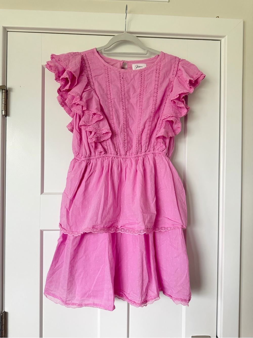 Pink Ruffle Tiered Sundress - Picture 2 of 4